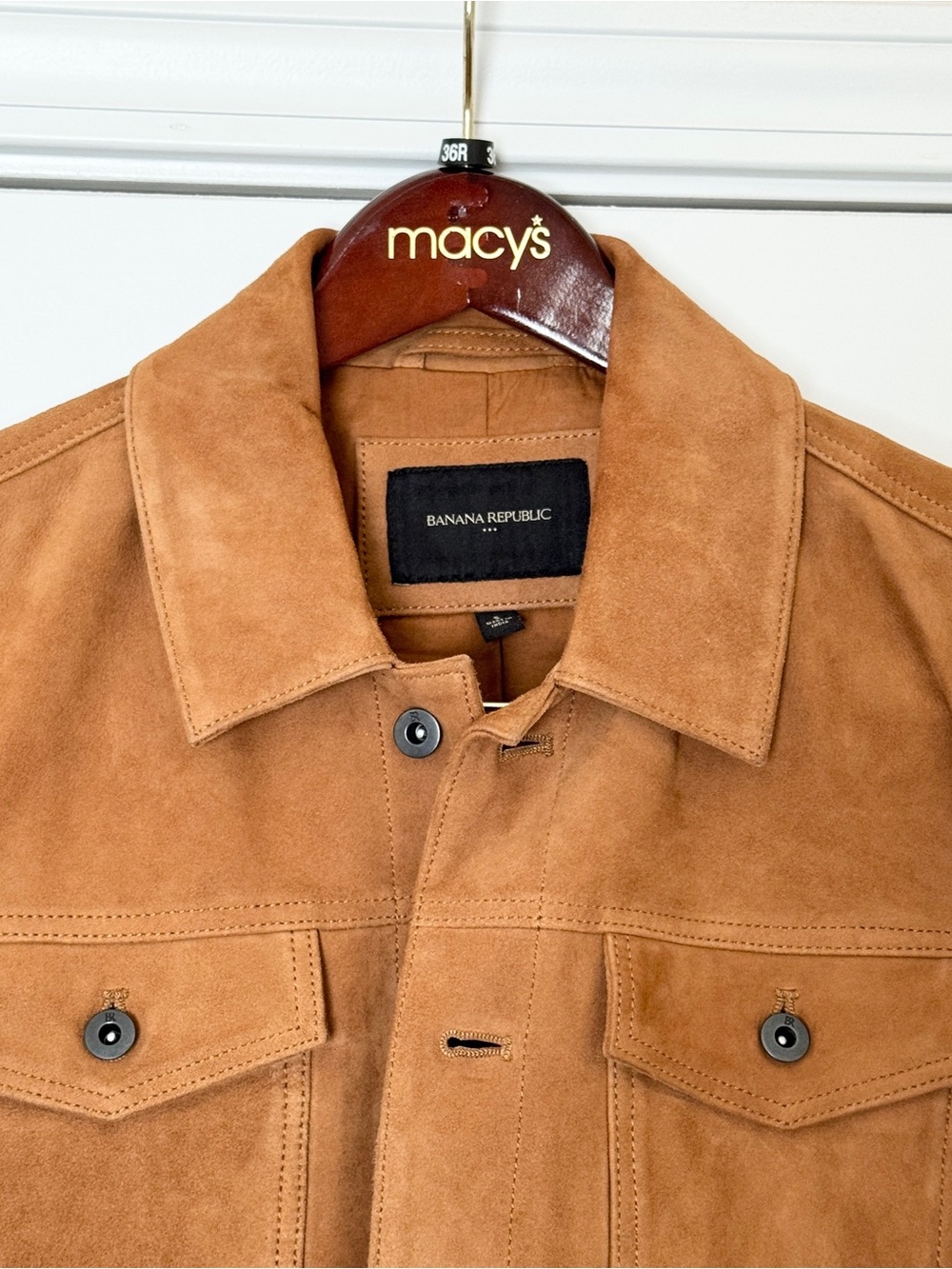 Modern Fit Goat Suede Jacket Genuine Leather - Picture 4 of 11